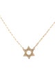 Necklace 14K Diamond Star of David Pendant Necklace