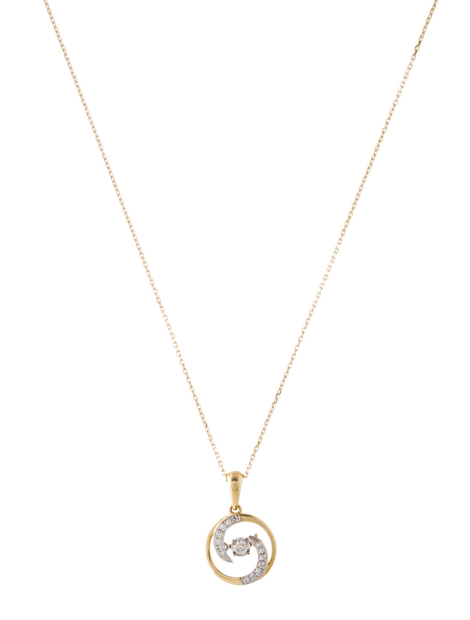 Necklace 14K Diamond Pendant Necklace