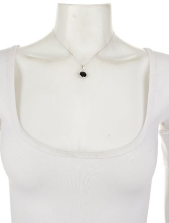 Necklace 14K Sapphire & Diamond Pendant Necklace