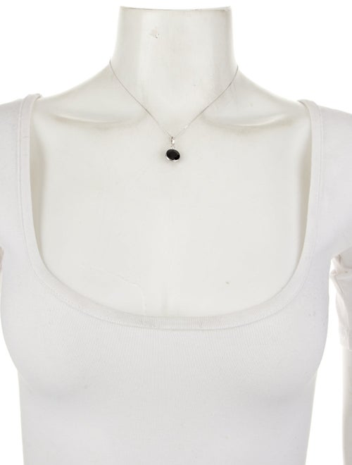 Necklace 14K Sapphire & Diamond Pendant Necklace