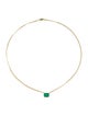 Necklace 14K 1.00ct Emerald Pendant N/ecklace
