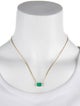 Necklace 14K 1.00ct Emerald Pendant N/ecklace
