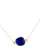 Necklace 18K Lapis Lazuli Pendant Necklace