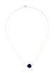Necklace 18K Lapis Lazuli Pendant Necklace