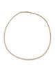 Necklace 14K Diamond Graduated Chain Tennis Necklace