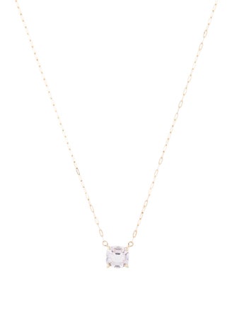 Necklace 14K Kunzite Pendant Necklace
