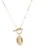 Necklace 14K Mother Mary Toggle Necklace