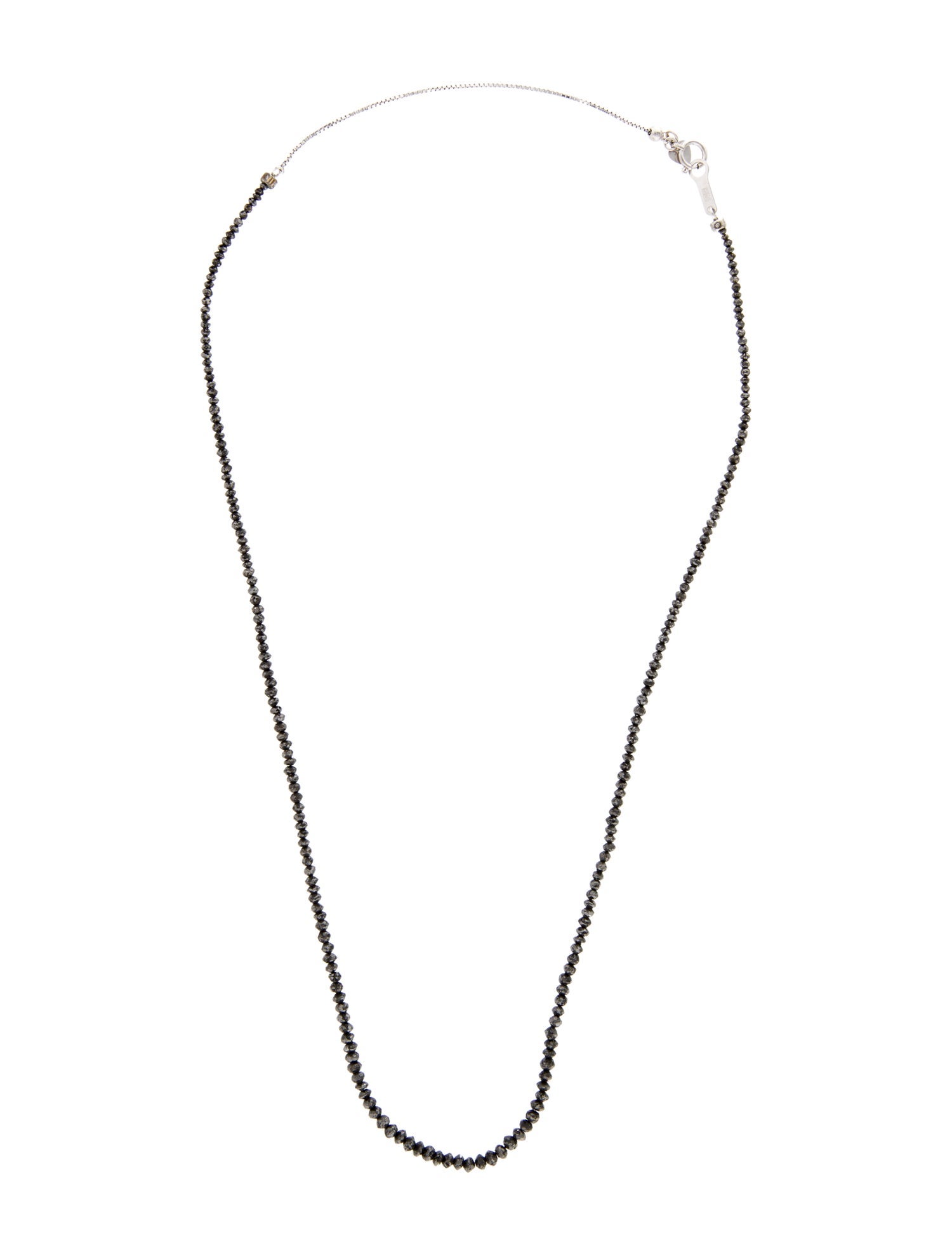 Necklace 18K Diamond Bead Strand