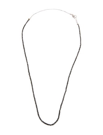 Necklace 18K Diamond Bead Strand Necklace