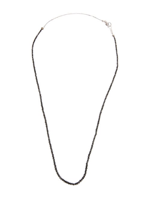 Necklace 18K Diamond Bead Strand Necklace