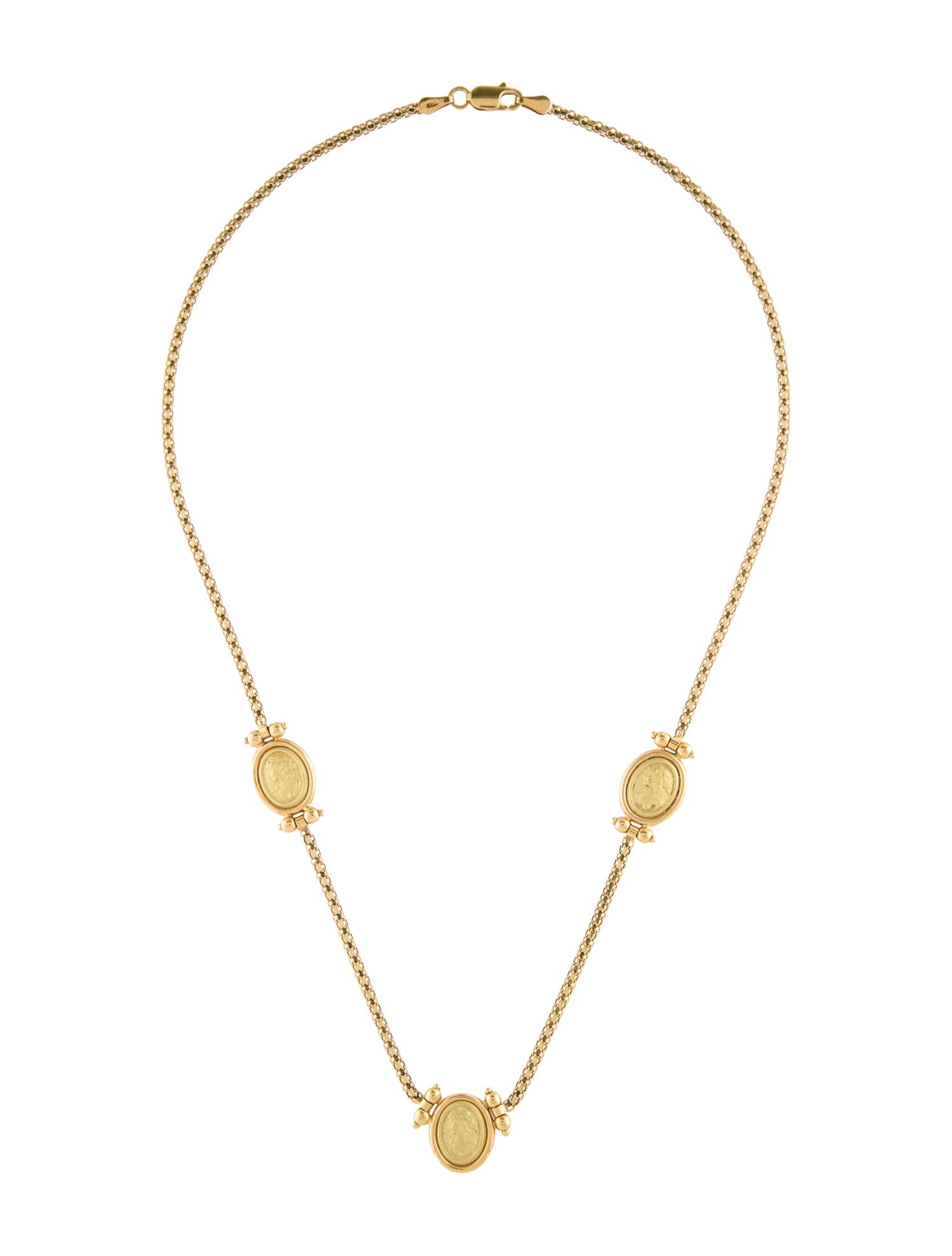 Necklace 18K Portrait Station