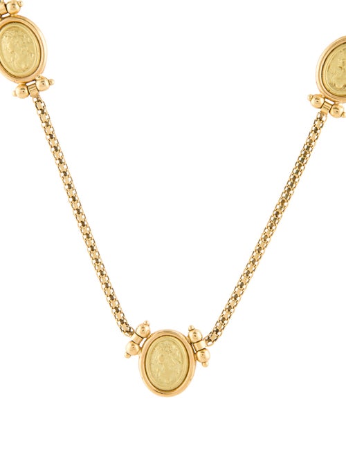 Necklace 18K Portrait Station Necklace