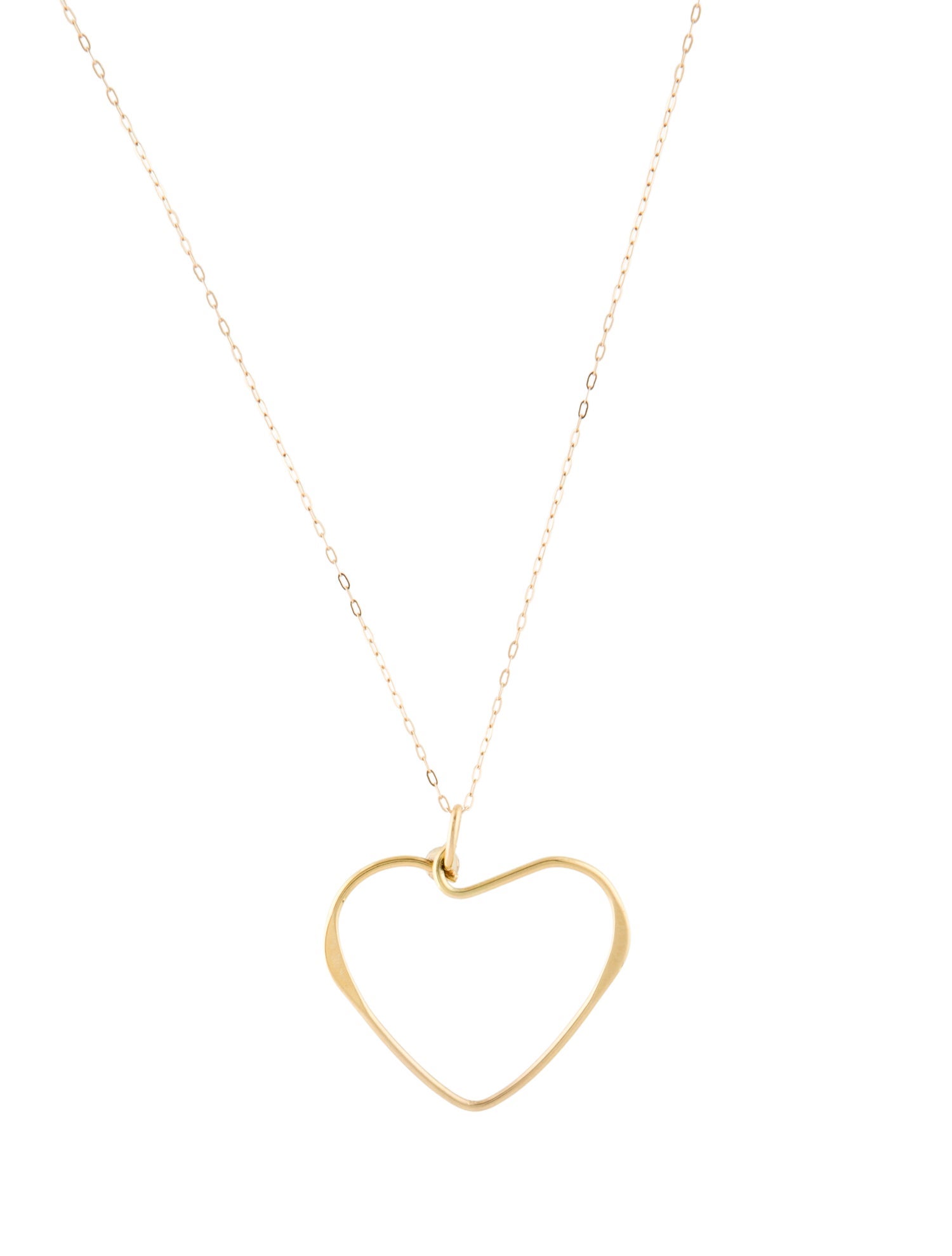 Necklace 14K Heart Pendant Necklace