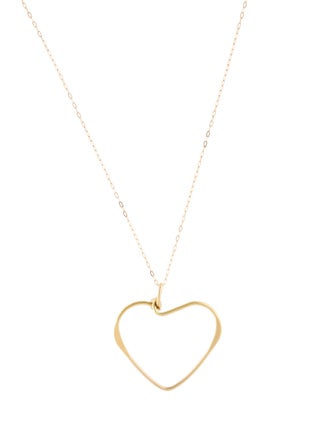 Necklace 14K Heart Pendant Necklace
