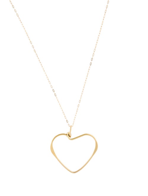 Necklace 14K Heart Pendant Necklace