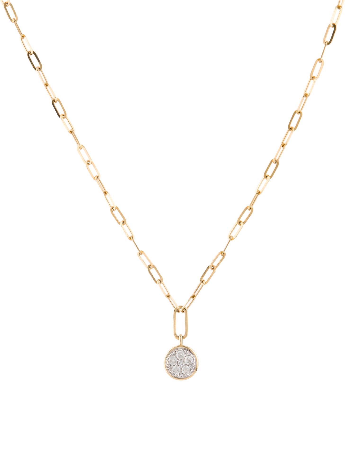 Necklace 14K Diamond Pavé Pendant Necklace