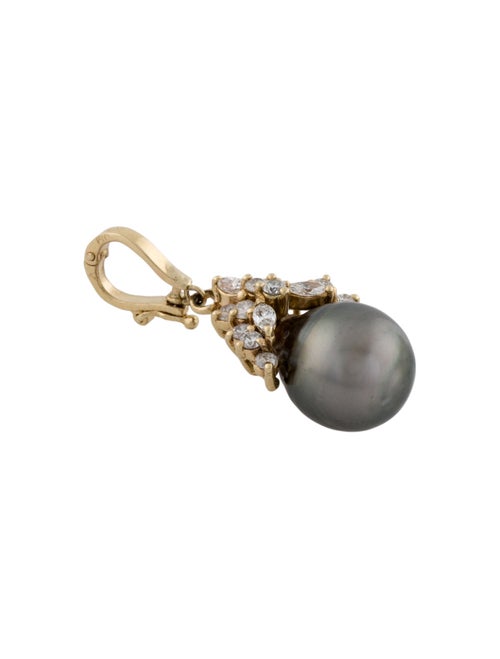 Necklace 14K Pearl & Diamond Drop Enhancer Pendant