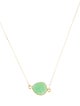 Necklace 18K Chrysoprase Pendant Necklace