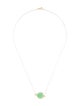 Necklace 18K Chrysoprase Pendant Necklace