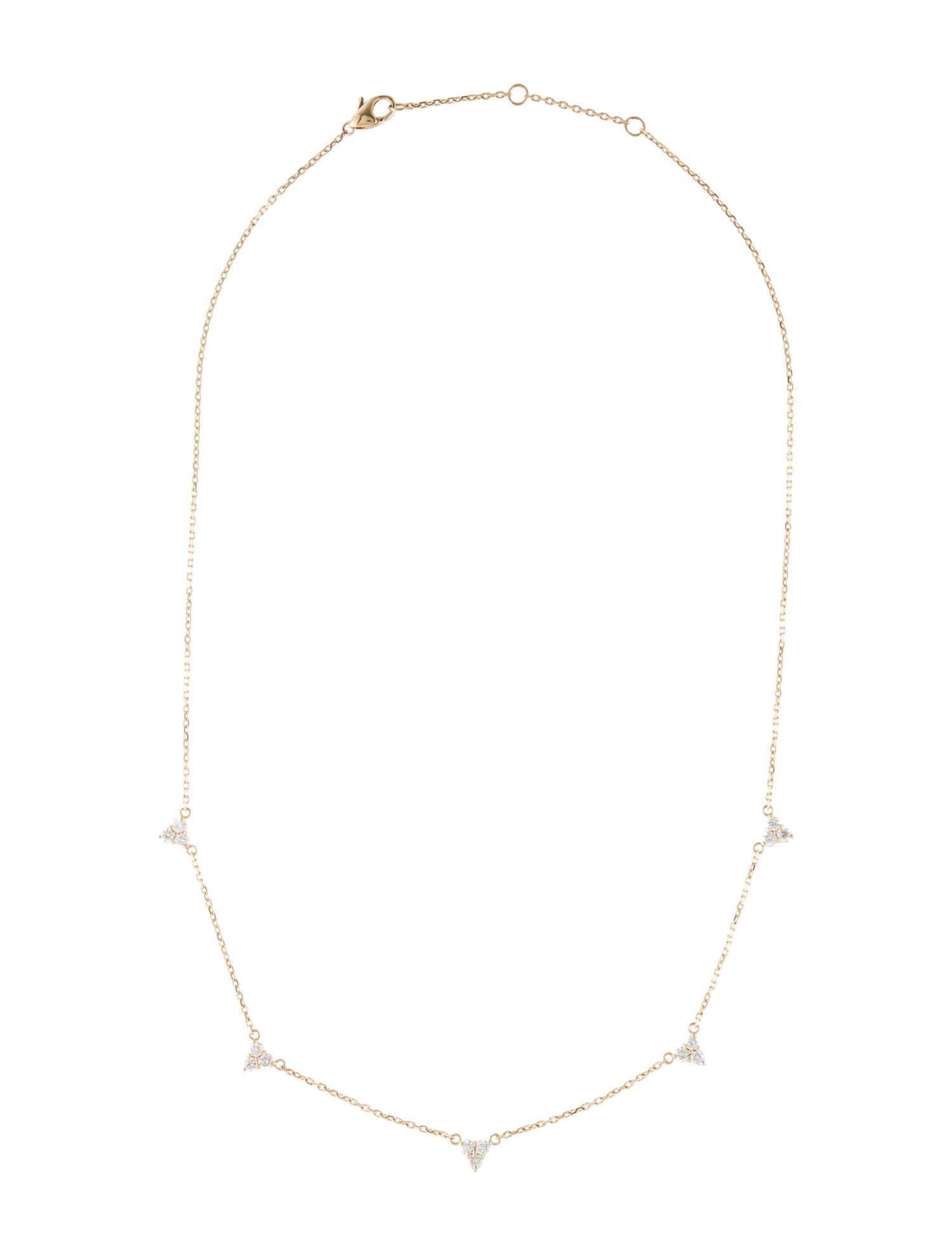 Necklace 14K Diamond Station