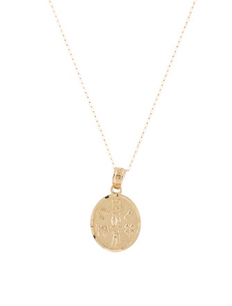 Necklace 14K Good Luck Pendant Necklace