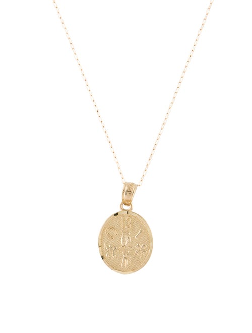 Necklace 14K Good Luck Pendant Necklace