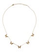 Necklace 14K Diamond Butterflies Station Necklace