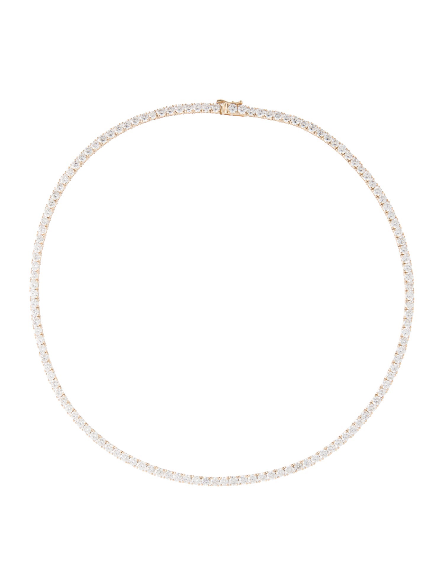Necklace 14K 14.22ctw Lab-Grown Diamond Tennis Necklace