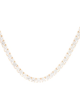 Necklace 14K 22.03ctw Lab-Grown Diamond Tennis Link Necklace