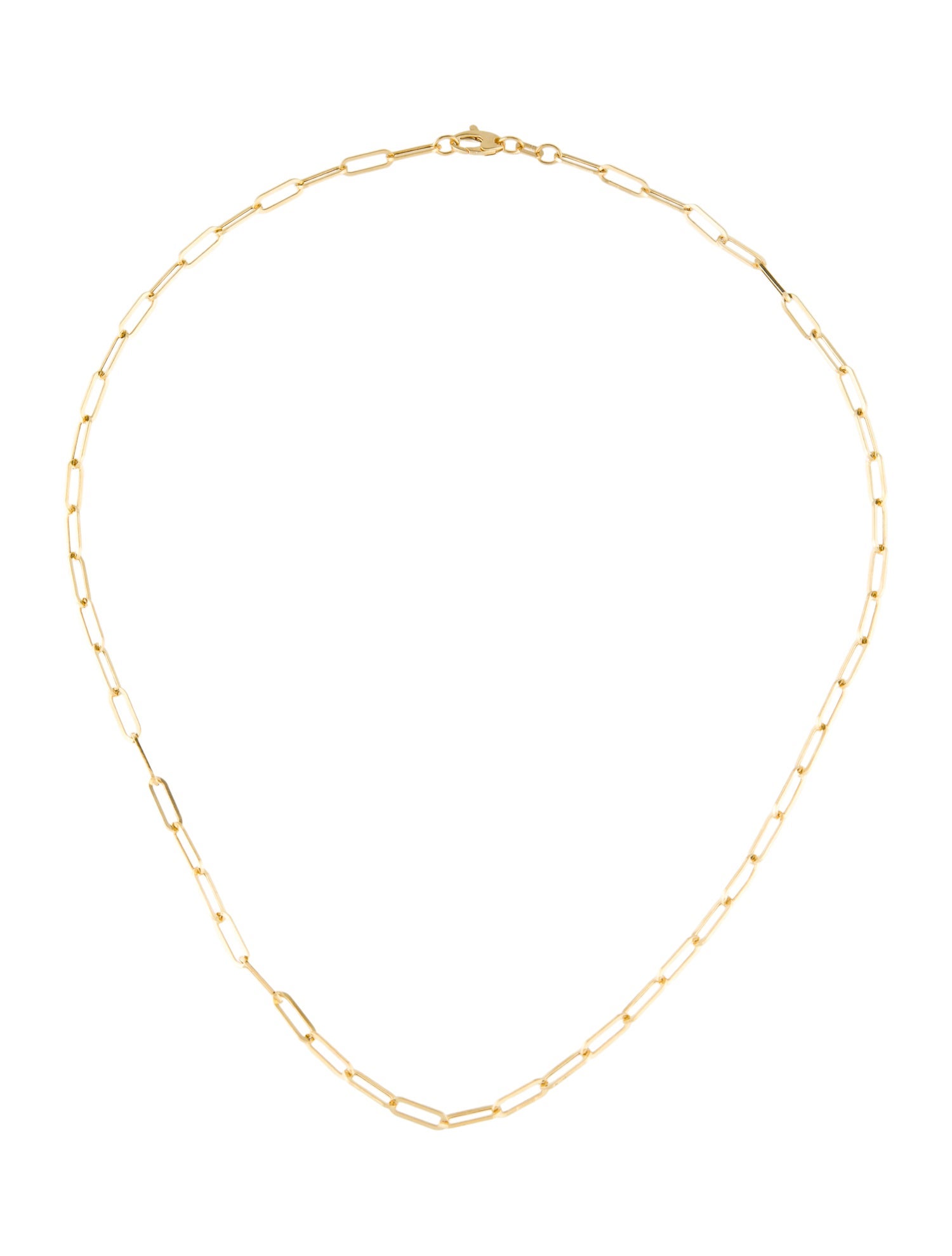 Necklace 14K Paper Clip Chain