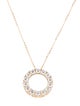 Necklace 14K 4.26ctw Lab-Grown Diamond Circle Pendant Necklace