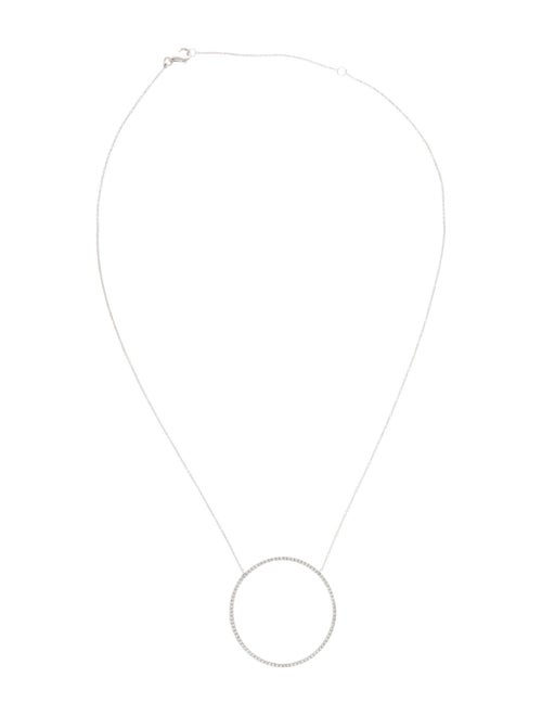 Necklace 18K Diamond Circle Pendant Necklace