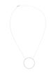 Necklace 18K Diamond Circle Pendant Necklace