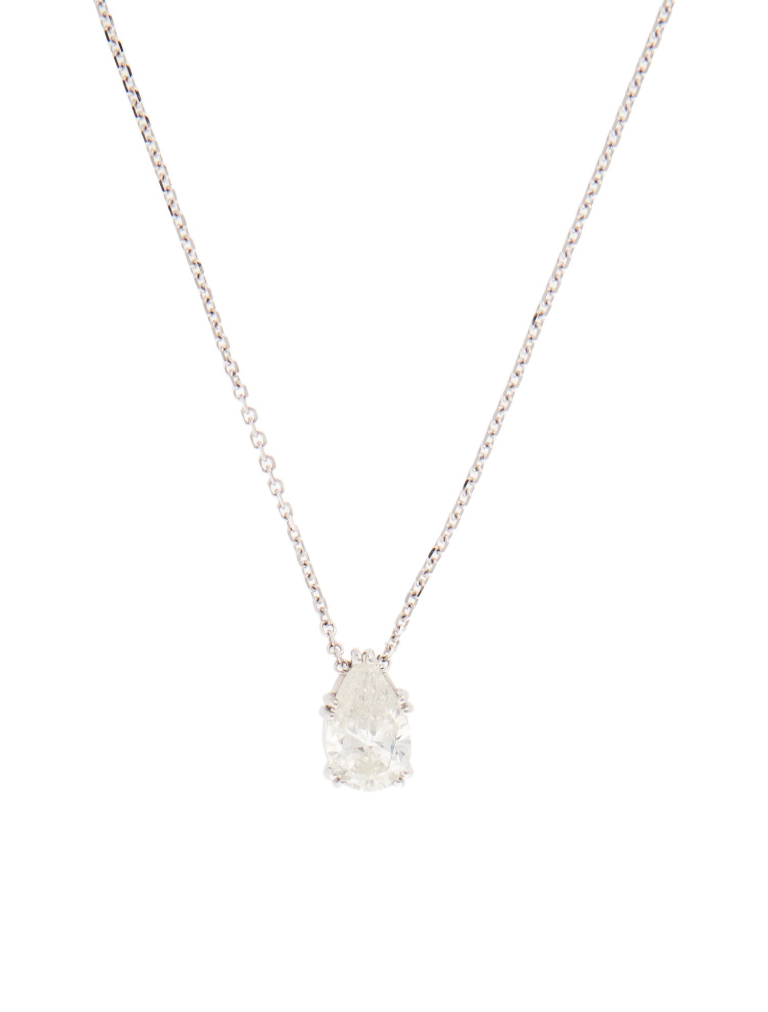 Necklace 14K 1.01ct Diamond Pendant Necklace