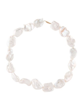 Necklace 18K Pearl Bead Strand Necklace