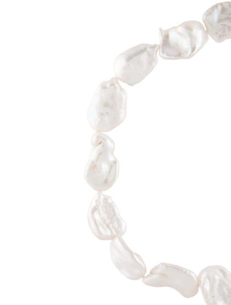 Necklace 18K Pearl Bead Strand Necklace