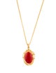Necklace 20K Coral Pendant Necklace