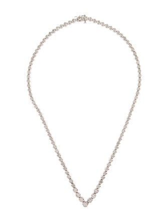 Necklace 14K 4.19ctw Diamond Graduating Line Necklace