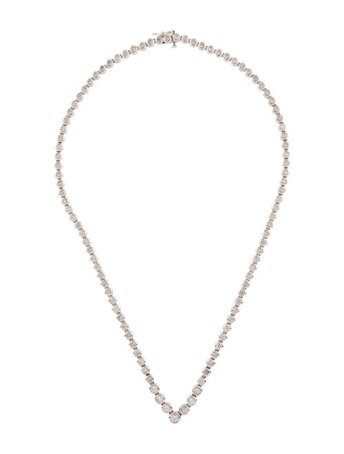 Necklace 14K 4.19ctw Diamond Graduating Line Necklace