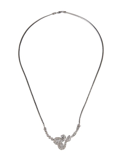 Necklace 18K 1.46ctw Diamond Collar Necklace