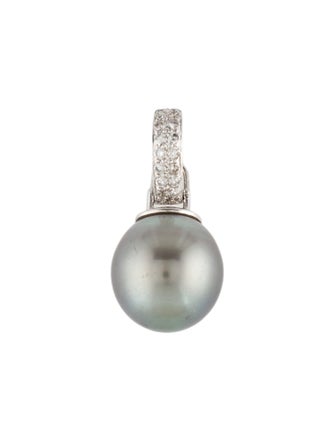 Necklace 14K Pearl & Diamond Enhancer Pendant