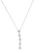 Necklace 1.2ctw Diamond Cluster Flower Pendant Necklace