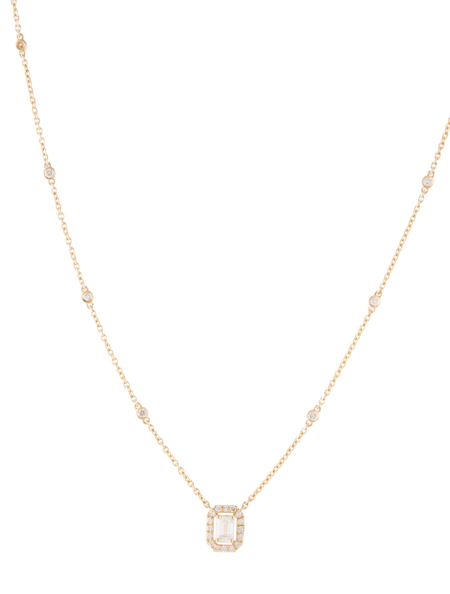 Necklace 18K Diamond Pendant