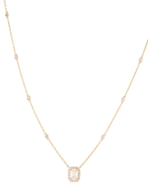 Necklace 18K Diamond Pendant Necklace