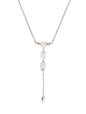 Necklace 18K Diamond Drop Pendant Necklace