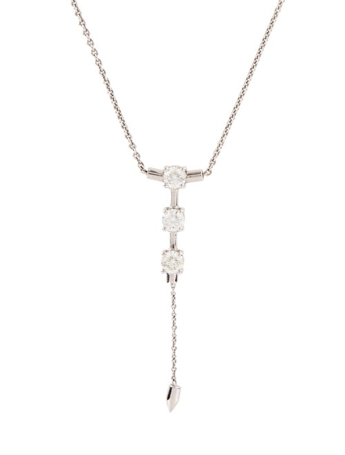 Necklace 18K Diamond Drop Pendant Necklace