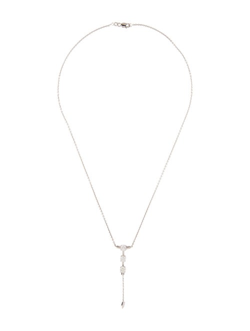 Necklace 18K Diamond Drop Pendant Necklace