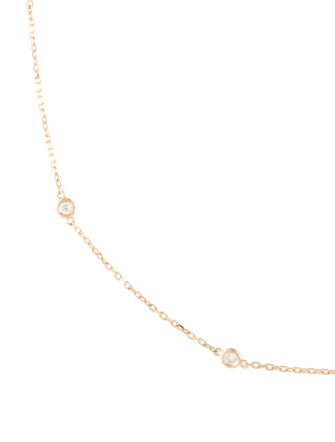 Necklace 14K Diamond Station Necklace