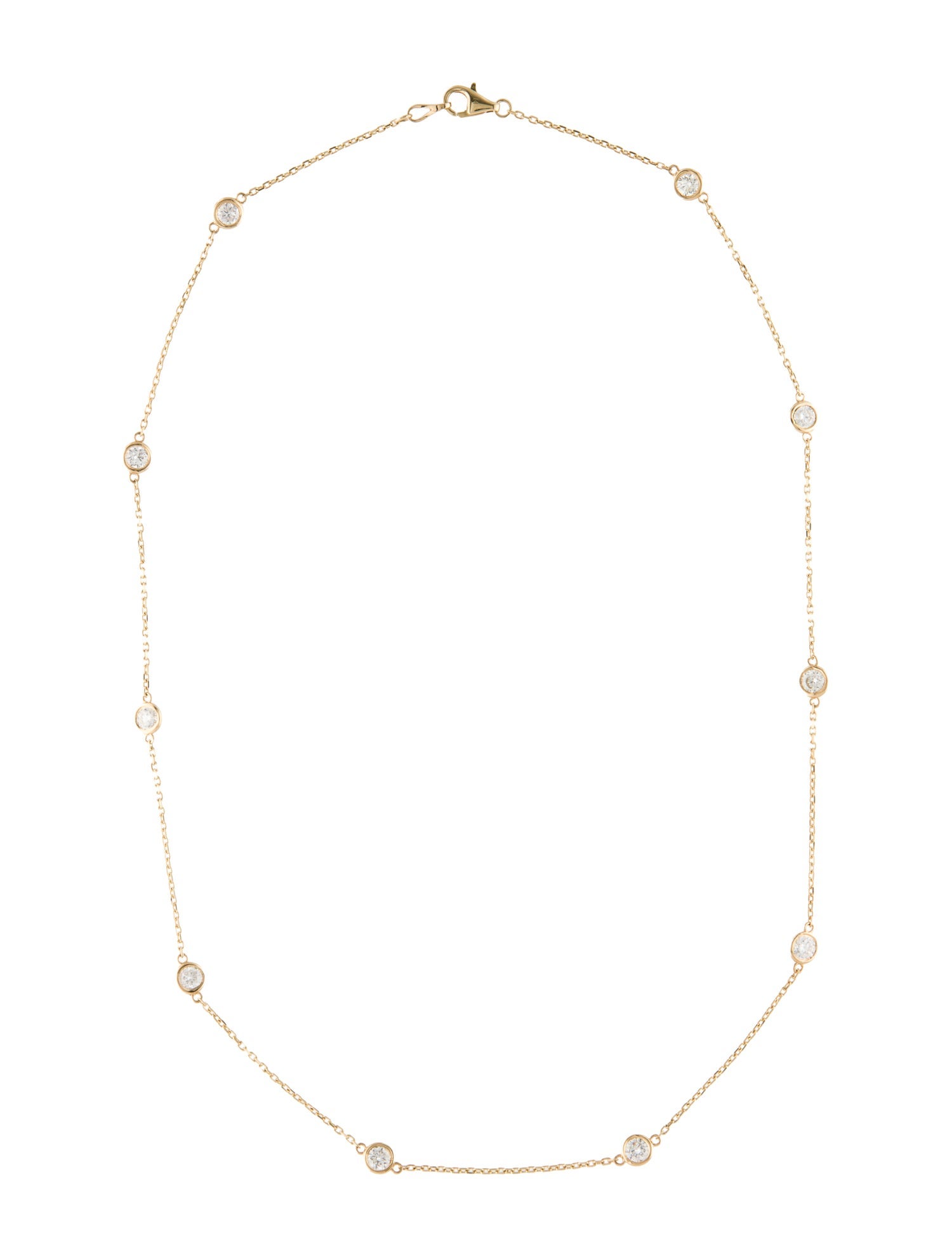 Necklace 14K 2.01ctw Diamond Station Necklace