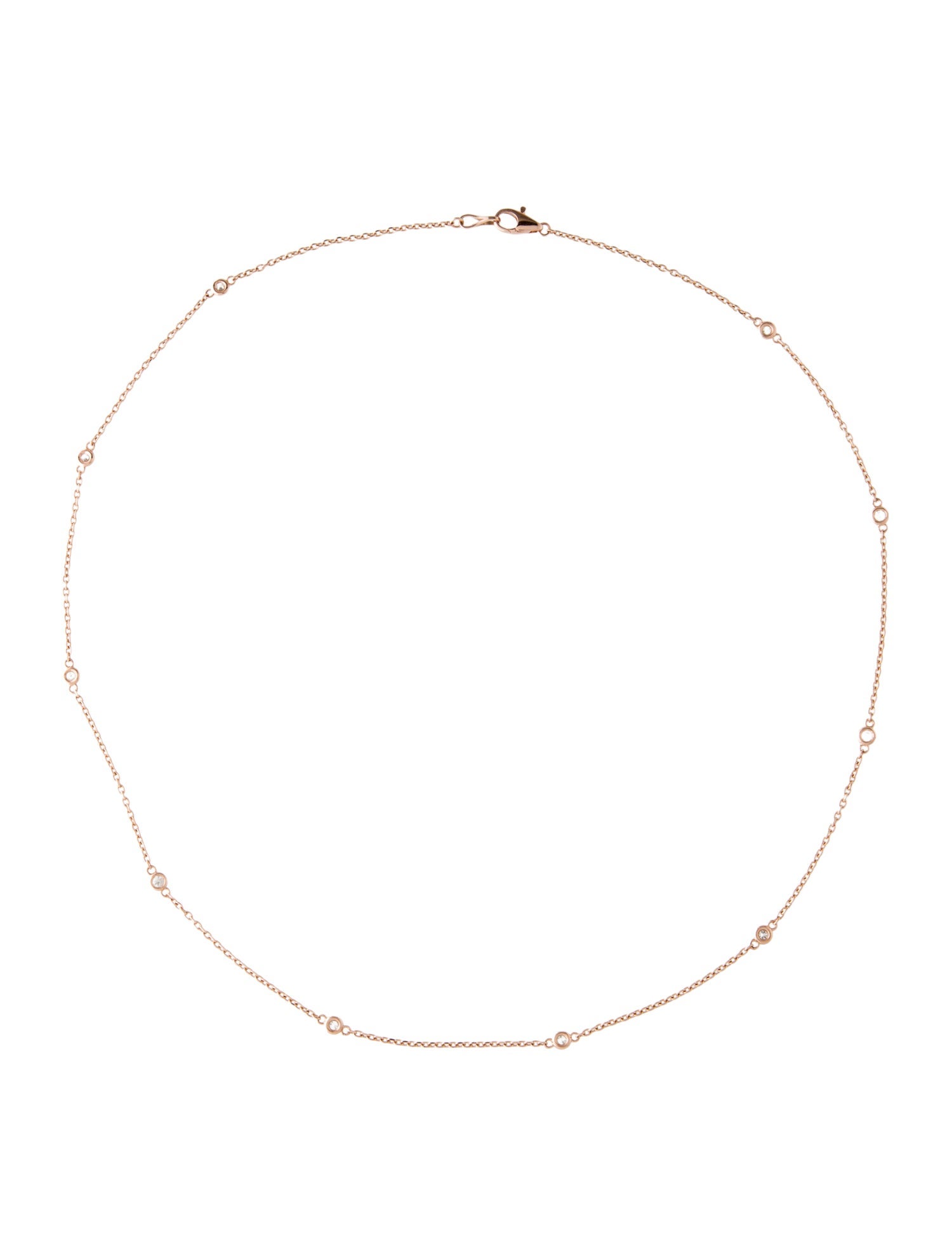 Necklace 14K Diamond Station